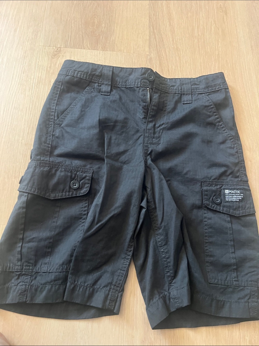 Matix Boys Black Cargo Shorts